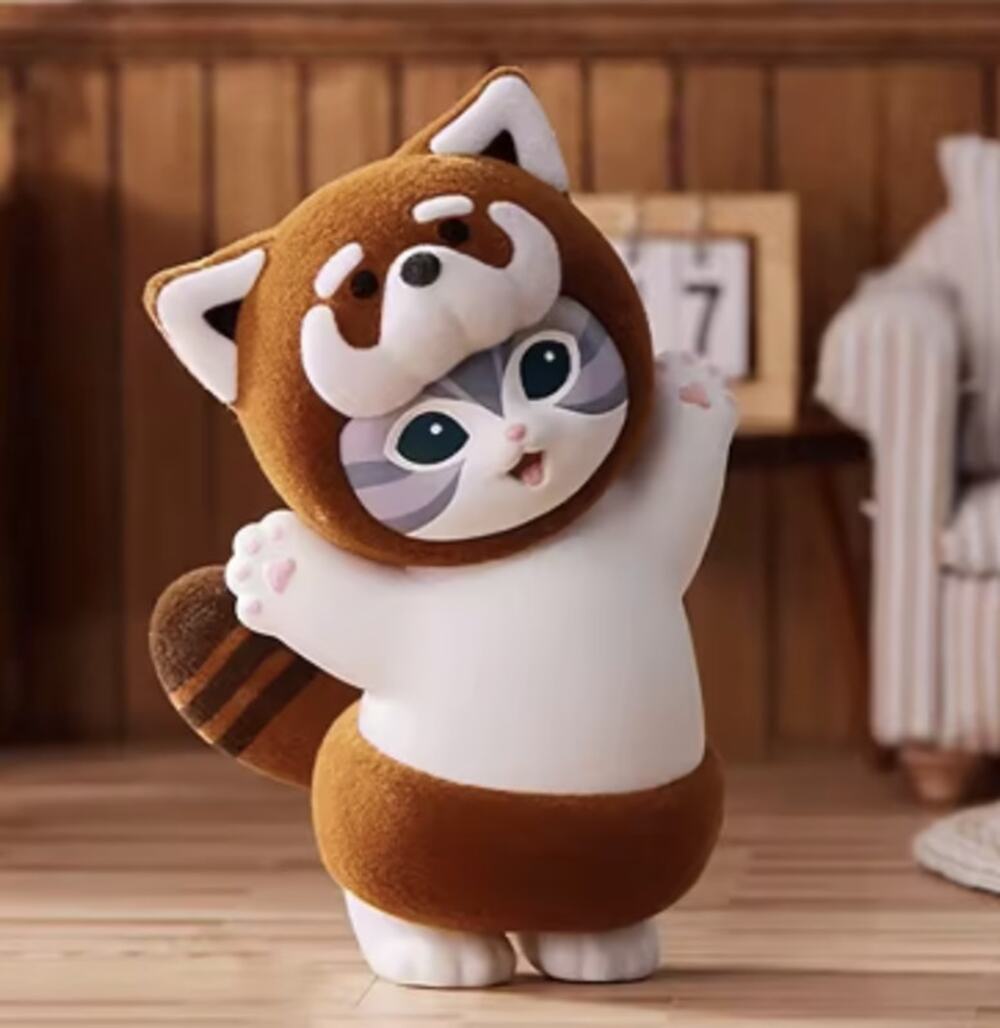 Miniso Mofusand Fluffy Party Collectible Figurine, RED PANDA, Open Box - New